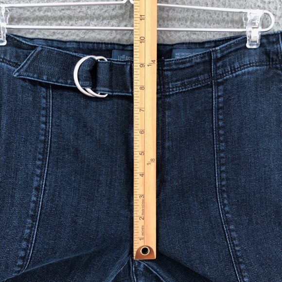 J Jill Jeans Womens 6 Blue Dark Wash Denim Metropolitan Full Leg Straight Casual - Picture 6 of 13